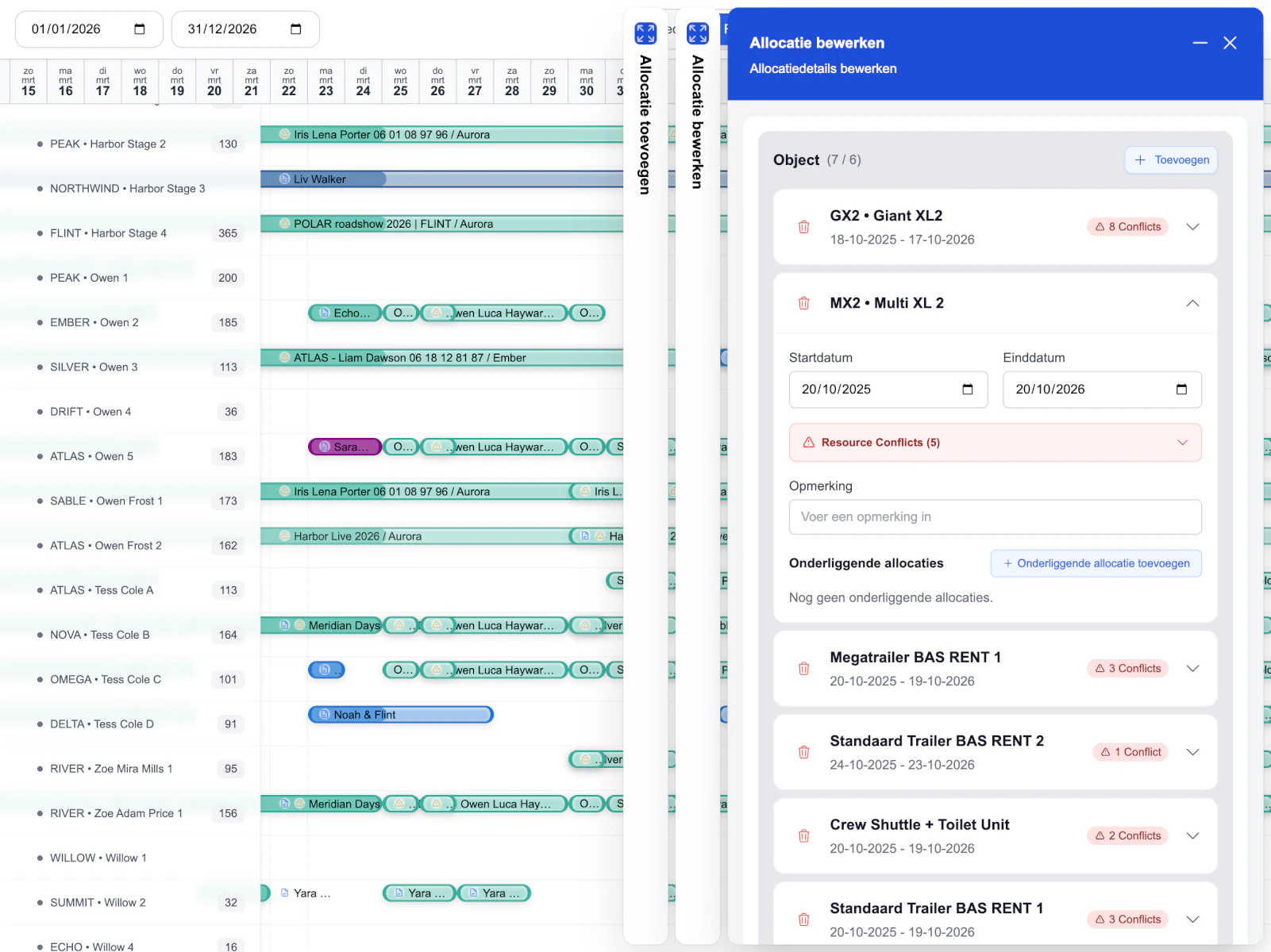 EasyLog light planner frame 10 with a layered planning surface and clearer grouping.