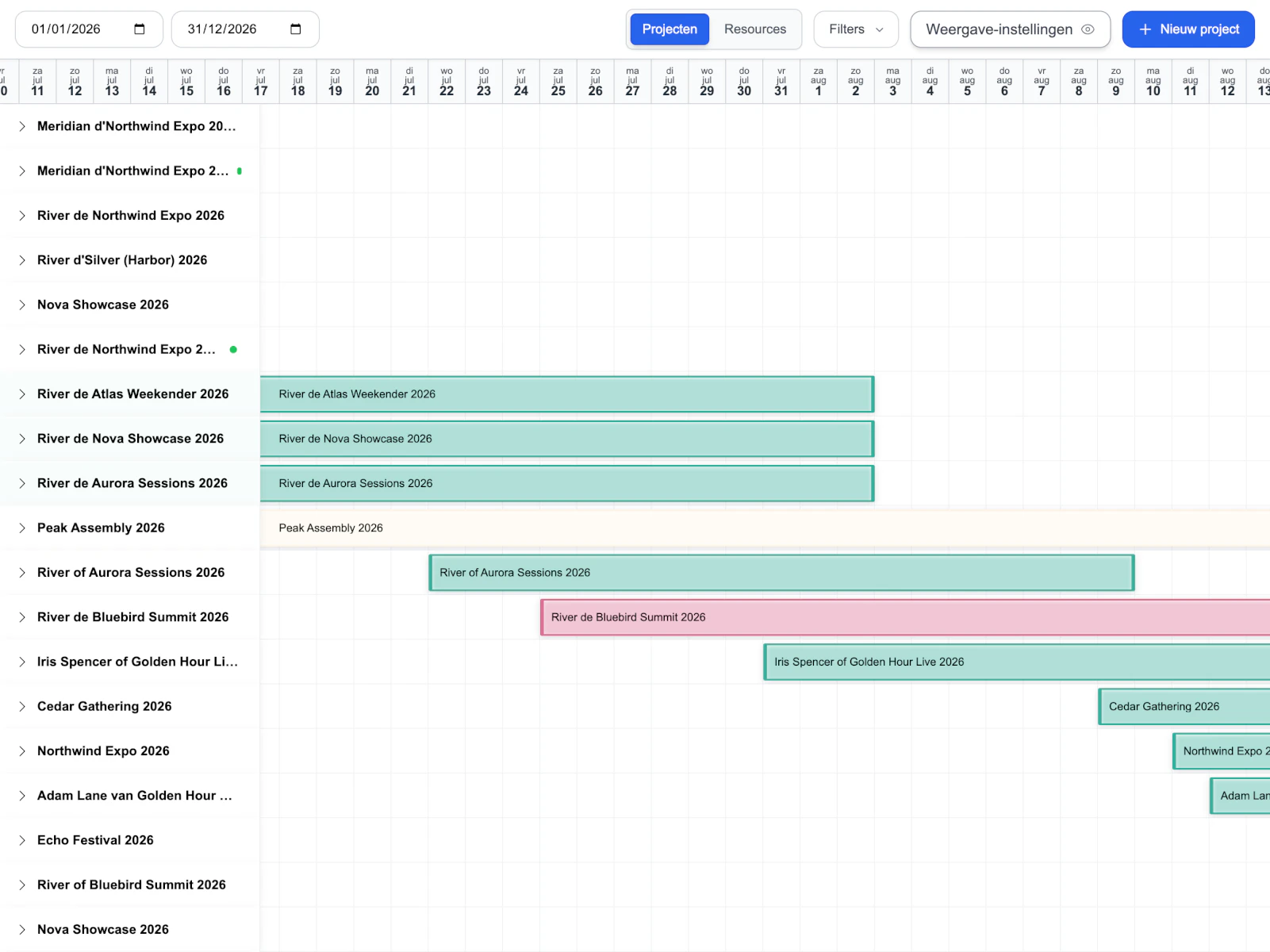 EasyLog light planner frame 8 with grouped scheduling information and calmer contrast.