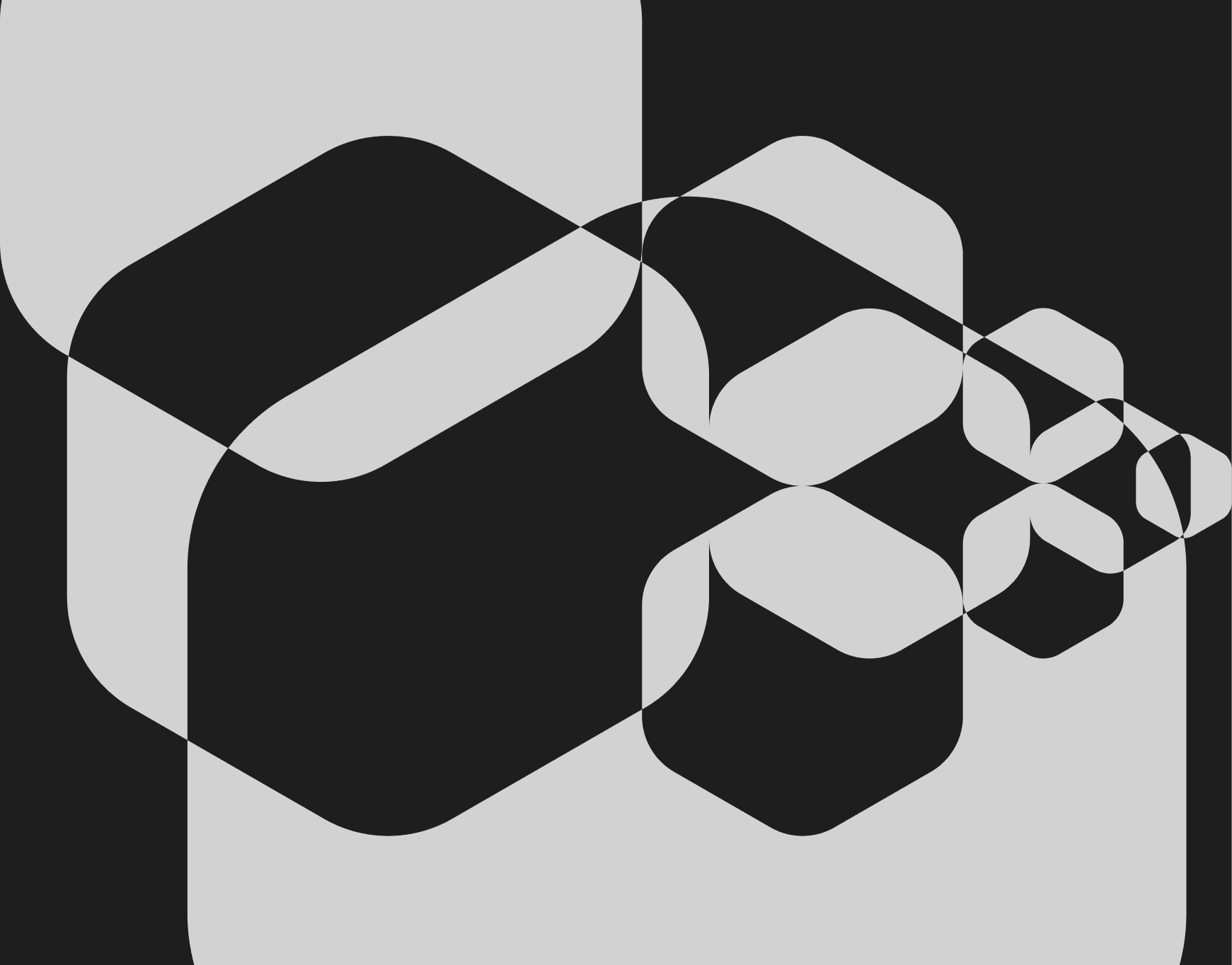Monochrome Selfso connected identity shape cropped across light and dark panels.